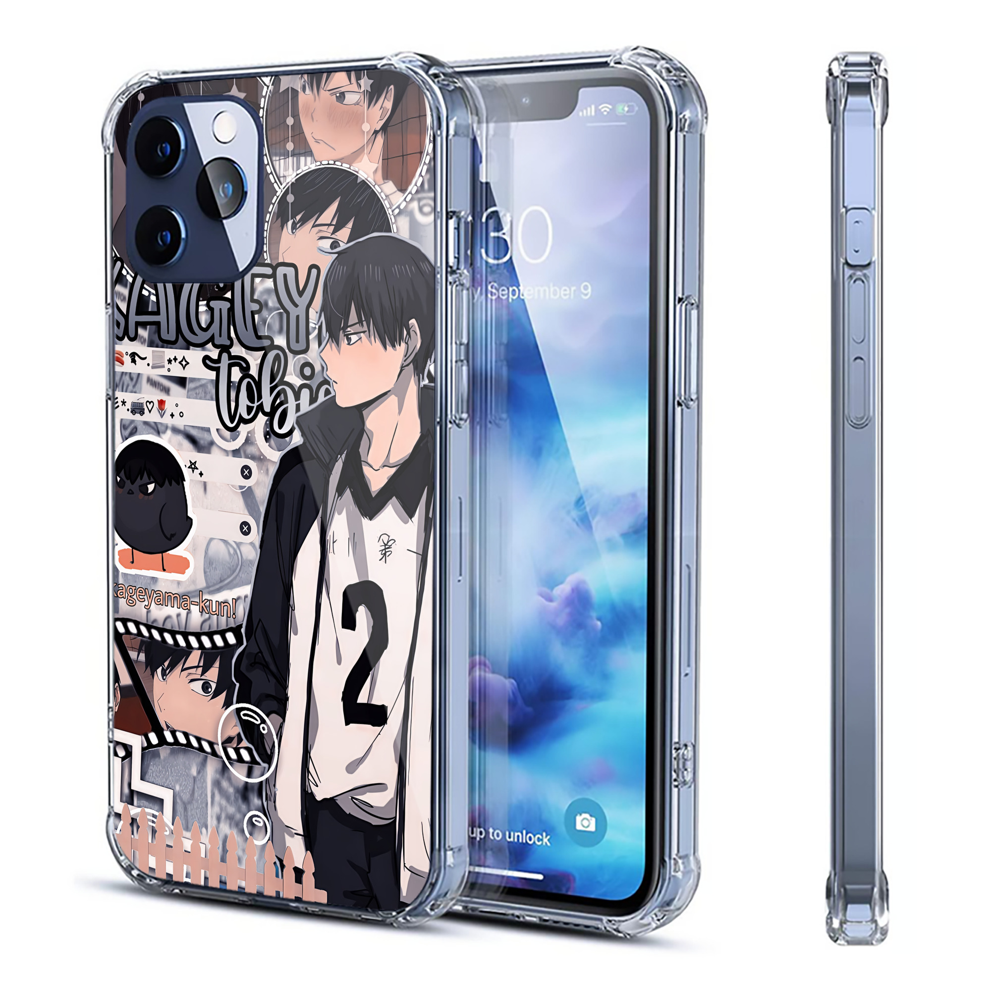 （画像用） ハイキュー!! Haikyu!! 【iPhone 12シリーズ対応】透明スマホケース（クリアソフトケース）